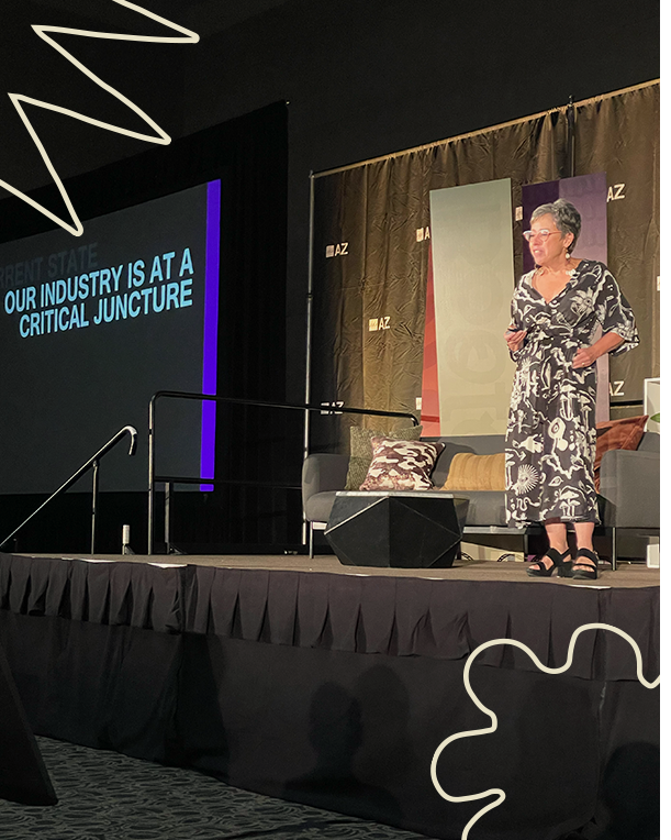 phxdw keynote speaker Emily Ruth Cohen on the stage